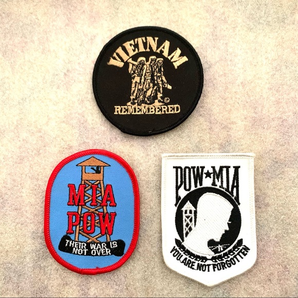 3 Fabric patches- Veterans / MIA / POW - Picture 8 of 8